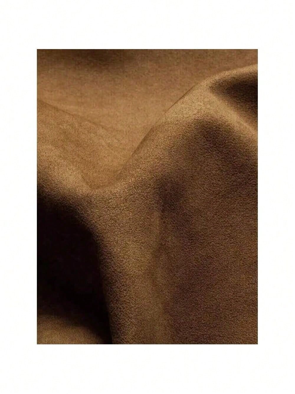 Men's Vintage Suede Pocket Jacket - Retro Plush Collar Outdoor Coat S M L S-M-L-XL-XXL-XXXL-