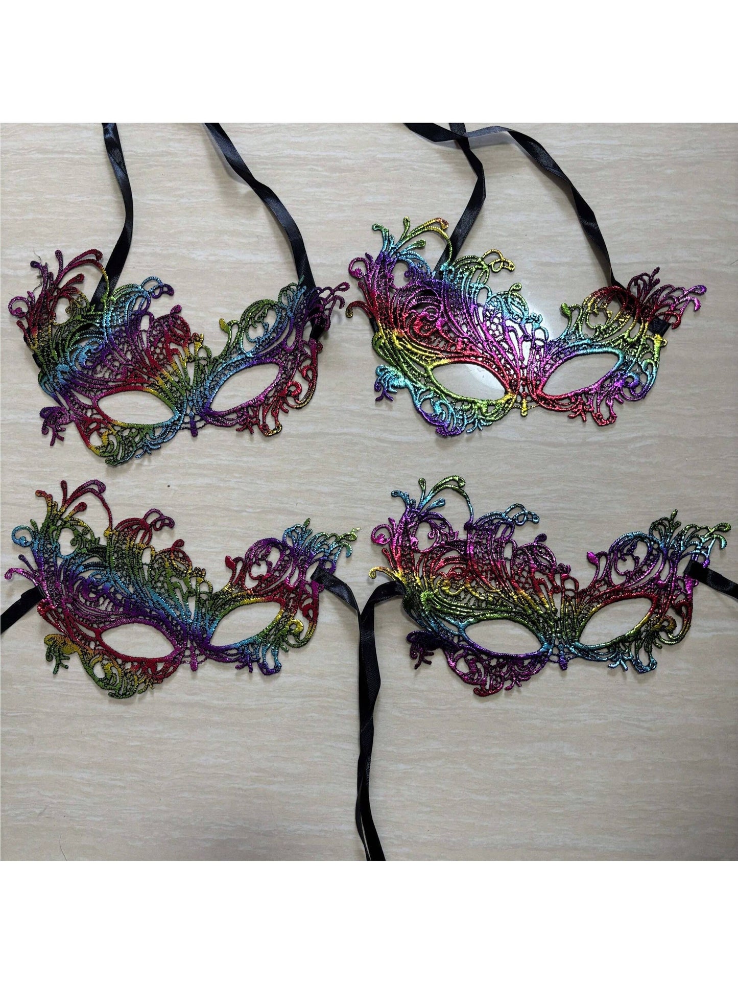 Sparkling Mardi Gras Shawl & Mask Set – Stylish Sequin Poncho