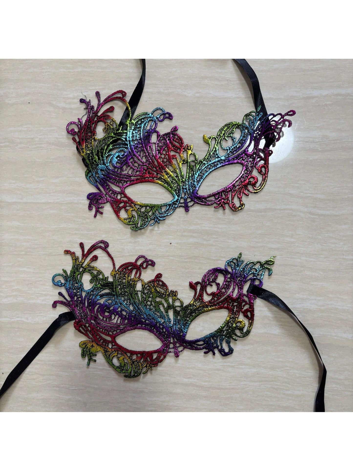 Sparkling Mardi Gras Shawl & Mask Set – Stylish Sequin Poncho