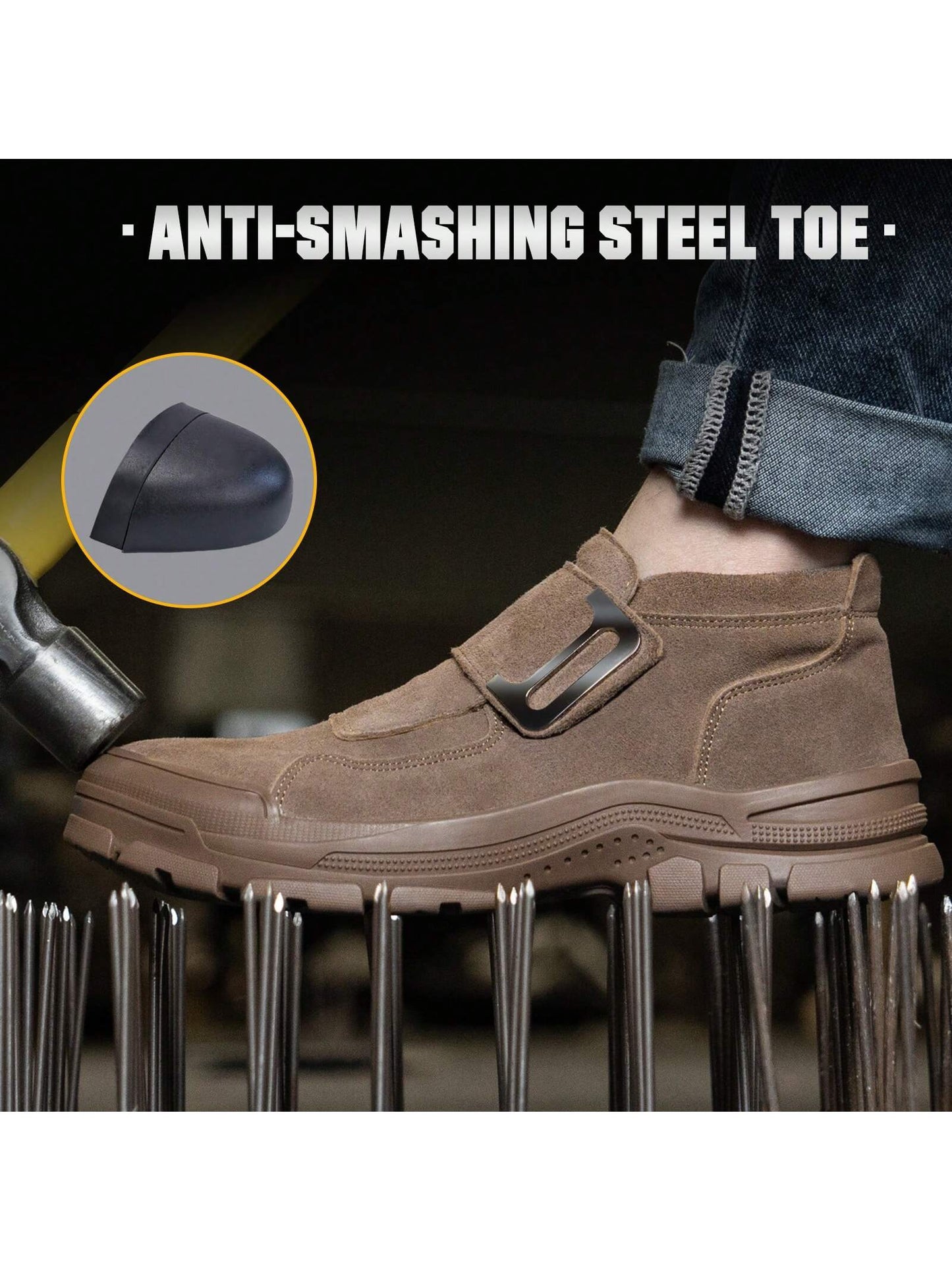 Indestructible Steel Toe Work Boots for Ultimate Safety and Comfort Grey / US5.5 Grey / US6 Grey / US6.5 Grey / US5.5-Grey / US6-Grey / US6.5-Grey / US7-Grey / US7.5-Grey / US8-Grey / US8.5-Grey / US9-Grey / US9.5-Brown / US7-Brown / US7.5-Brown / US8-Brown / US8.5-Brown / US9-Brown / US9.5-