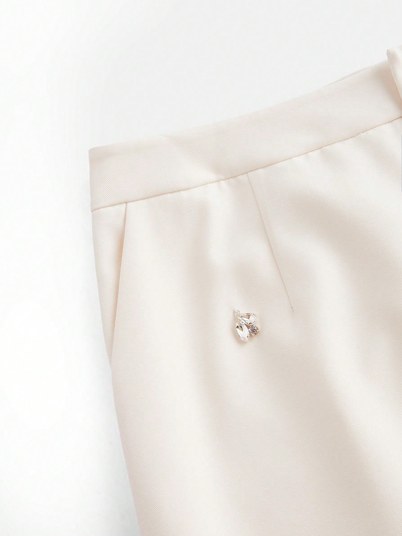 Chic & Confident: Plus Size Faux Pearl Studded Flared Pants for Stylish Outings 0XL 1XL 2XL 0XL-1XL-2XL-3XL-