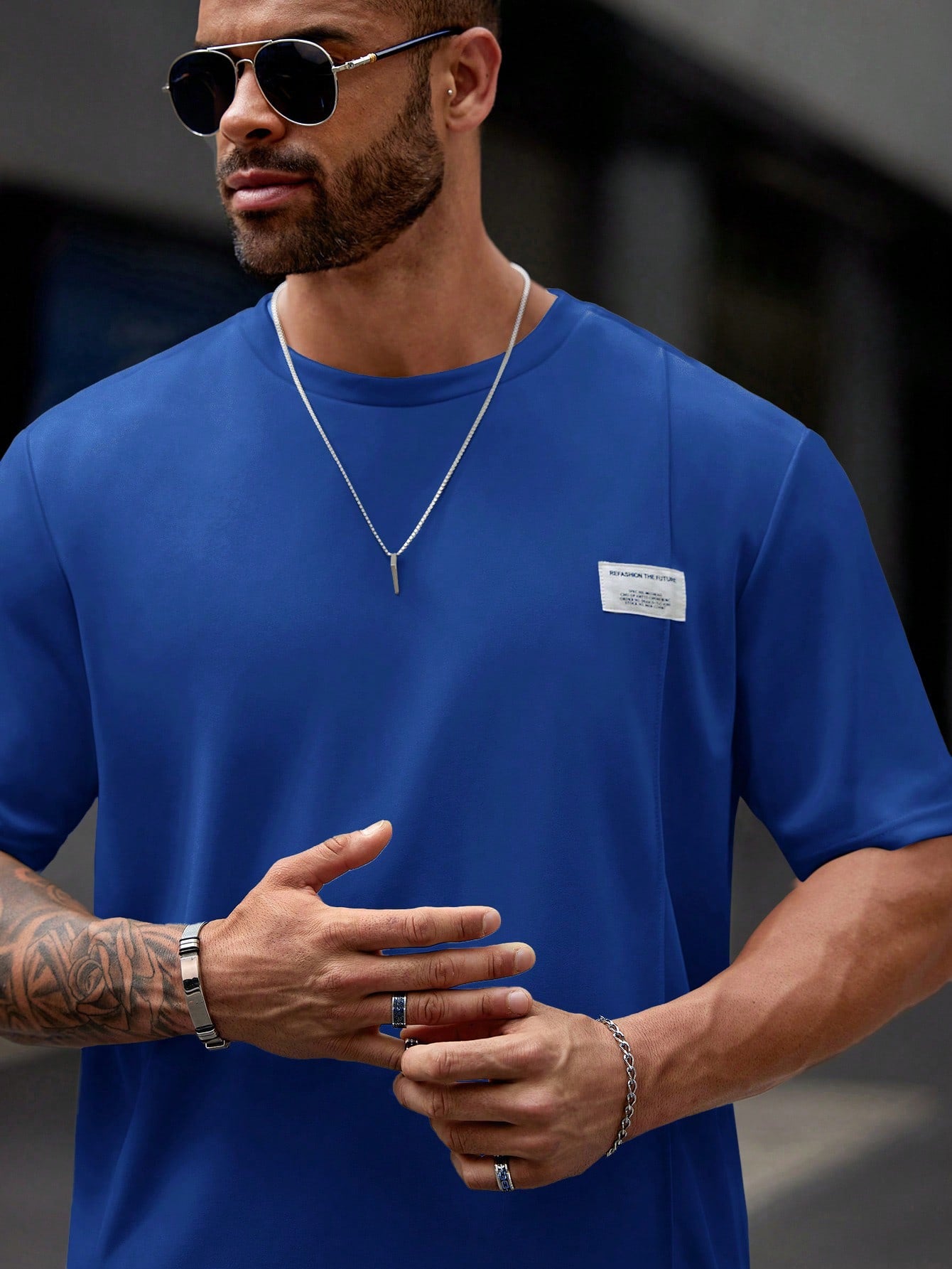 Plus Size Men's Casual T-Shirt and Pajama Pants Set