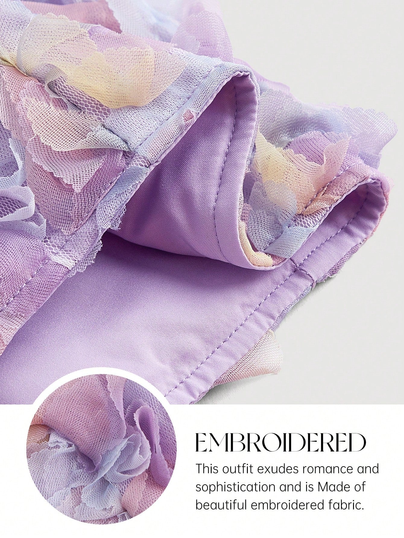 Chic & Stylish: Purple 3D Mesh Floral Print Camisole Top XS S M XS-S-M-L-