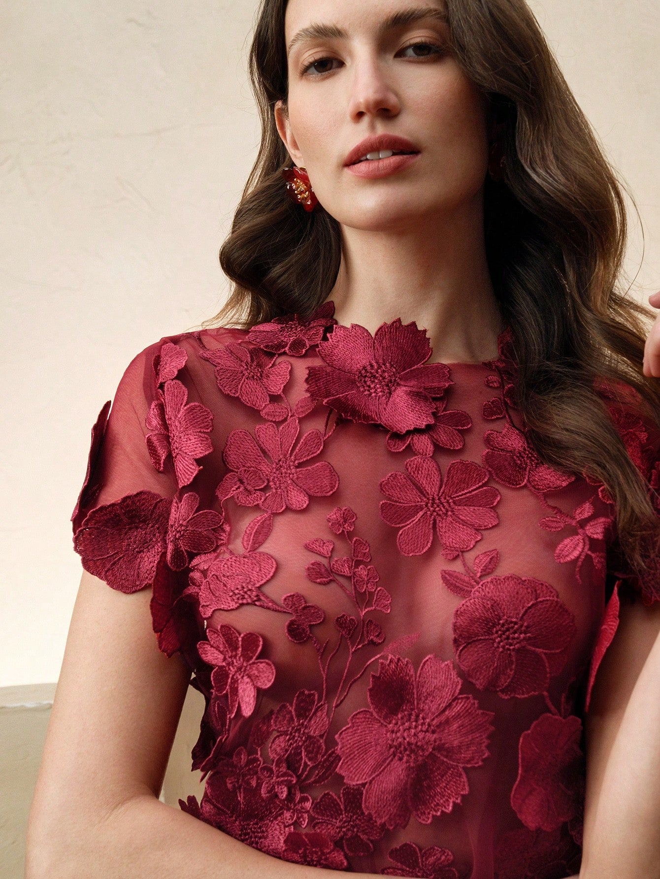 3D Floral Embroidery Multi-Color Blouse for a Romantic Look Black / S Black / M Black / L Black / S-Black / M-Black / L-Black / XL-Dusty Pink / S-Dusty Pink / M-Dusty Pink / L-Dusty Pink / XL-Burgundy / S-Burgundy / M-Burgundy / L-Burgundy / XL-Navy Blue / S-Navy Blue / M-Navy Blue / L-Navy Blue / XL-Rose Red / S-Rose Red / M-Rose Red / L-Rose Red / XL-Baby Pink / S-Baby Pink / M-Baby Pink / L-Baby Pink / XL-