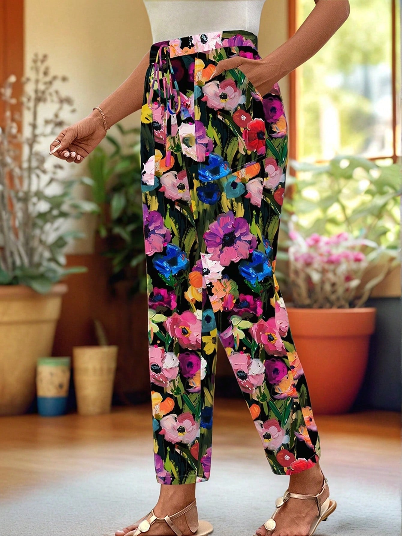 Women's Floral Casual Pants - Perfect for Spring and Summer Vacations Multicolor / S Multicolor / M Multicolor / L Multicolor / S-Multicolor / M-Multicolor / L-Multicolor / XL-Black / S-Black / M-Black / L-Black / XL-Grey / S-Grey / M-Grey / L-Grey / XL-Multicolor-2 / S-Multicolor-2 / M-Multicolor-2 / L-Multicolor-2 / XL-Coffee Brown / S-Coffee Brown / M-Coffee Brown / L-Coffee Brown / XL-Brown / S-Brown / M-Brown / L-Brown / XL-Multicolor-3 / S-Multicolor-3 / M-Multicolor-3 / L-Multicolor-3 / XL-