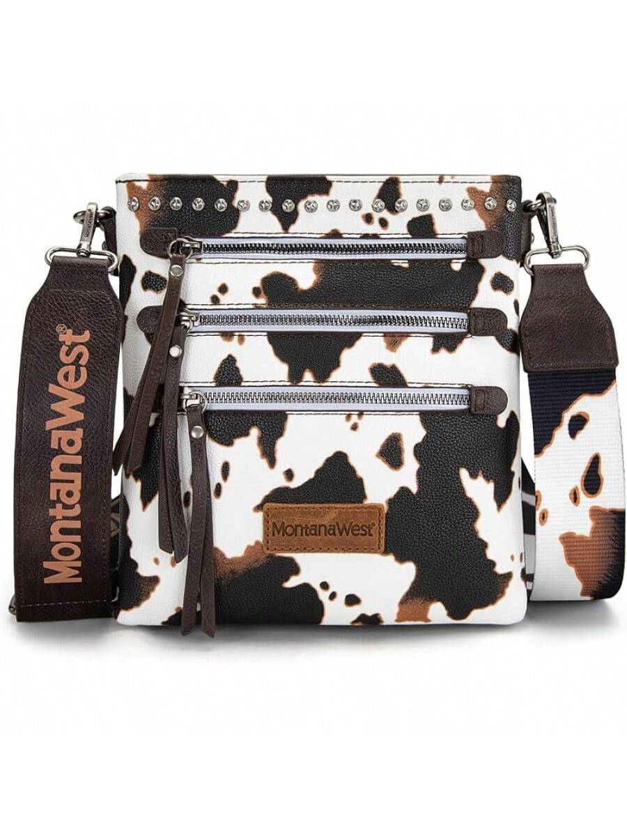 Stylish Montana West Crossbody Bag for Women - Multi-Pocket Design Khaki Mocha Brown Beige Khaki-Mocha Brown-Beige-Navy Blue-Coffee Brown-Black-Brown-Black and White-