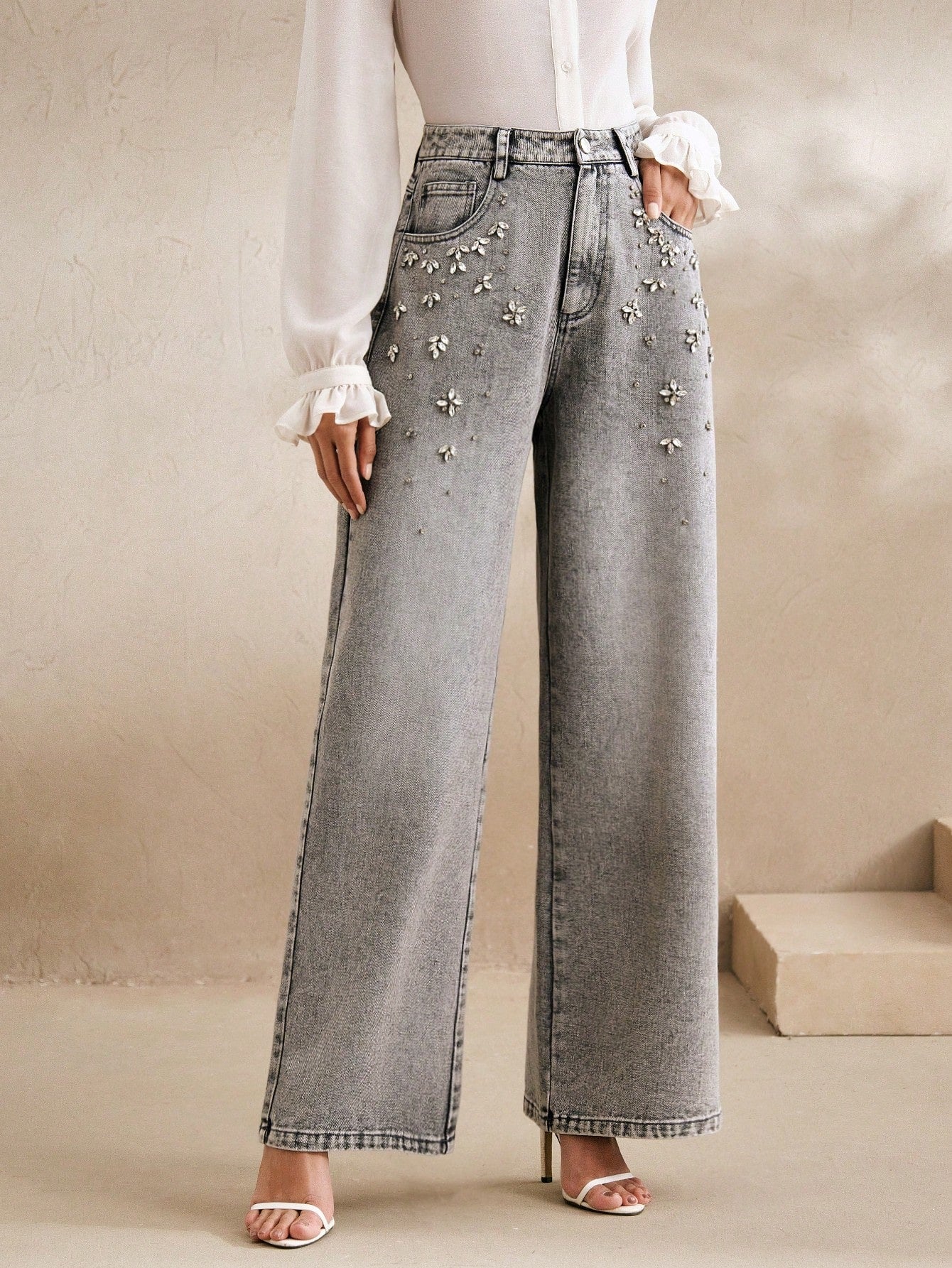 Elegant Handmade Straight Leg Pants: Chic and Comfy Spring/Summer Outfits for Women Light Wash / S Light Wash / M Light Wash / L Light Wash / S-Light Wash / M-Light Wash / L-Light Wash / XL-Dark Grey / S-Dark Grey / M-Dark Grey / L-Dark Grey / XL-Dark Wash / S-Dark Wash / M-Dark Wash / L-Dark Wash / XL-