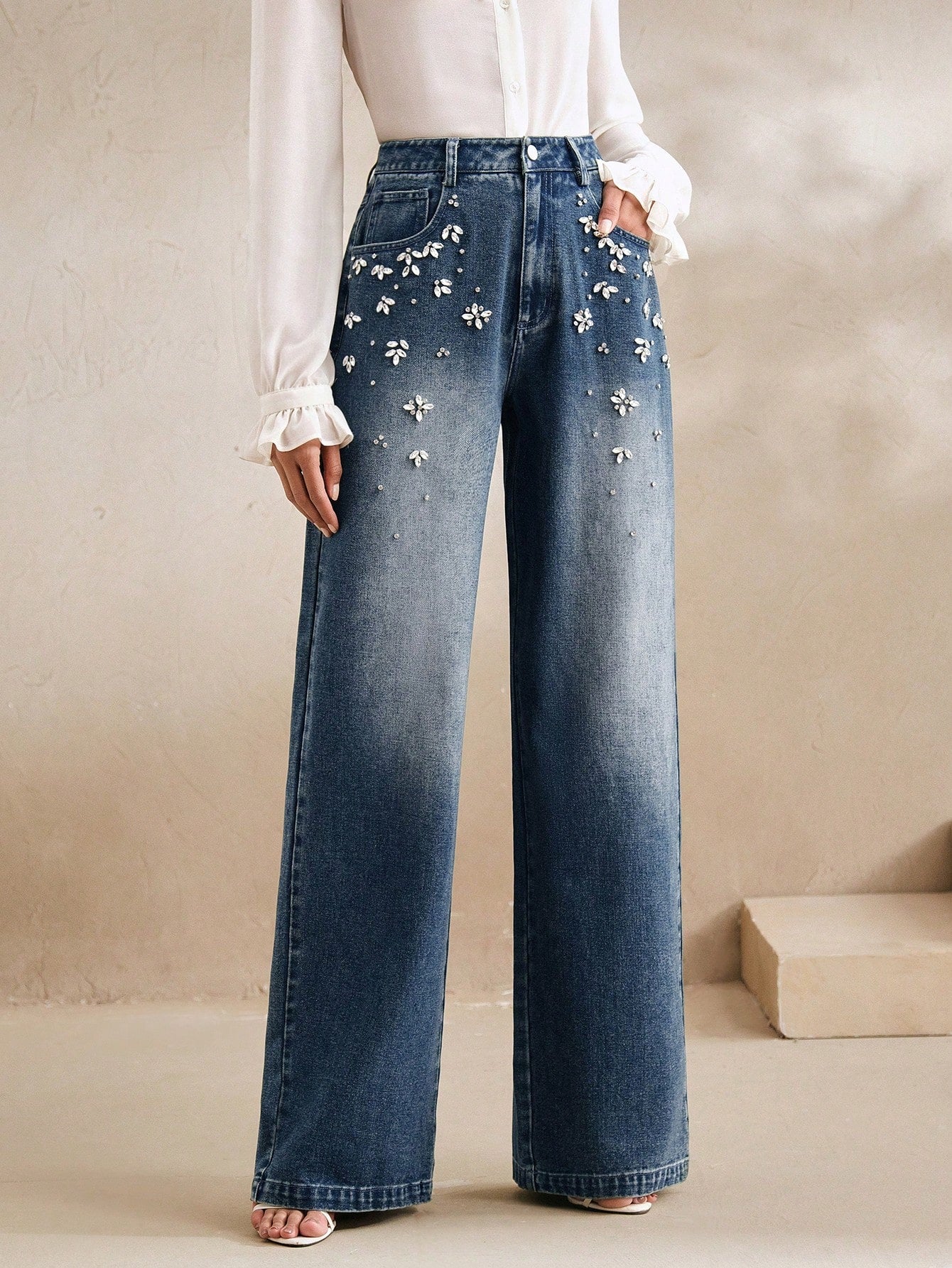 Elegant Handmade Straight Leg Pants: Chic and Comfy Spring/Summer Outfits for Women Light Wash / S Light Wash / M Light Wash / L Light Wash / S-Light Wash / M-Light Wash / L-Light Wash / XL-Dark Grey / S-Dark Grey / M-Dark Grey / L-Dark Grey / XL-Dark Wash / S-Dark Wash / M-Dark Wash / L-Dark Wash / XL-