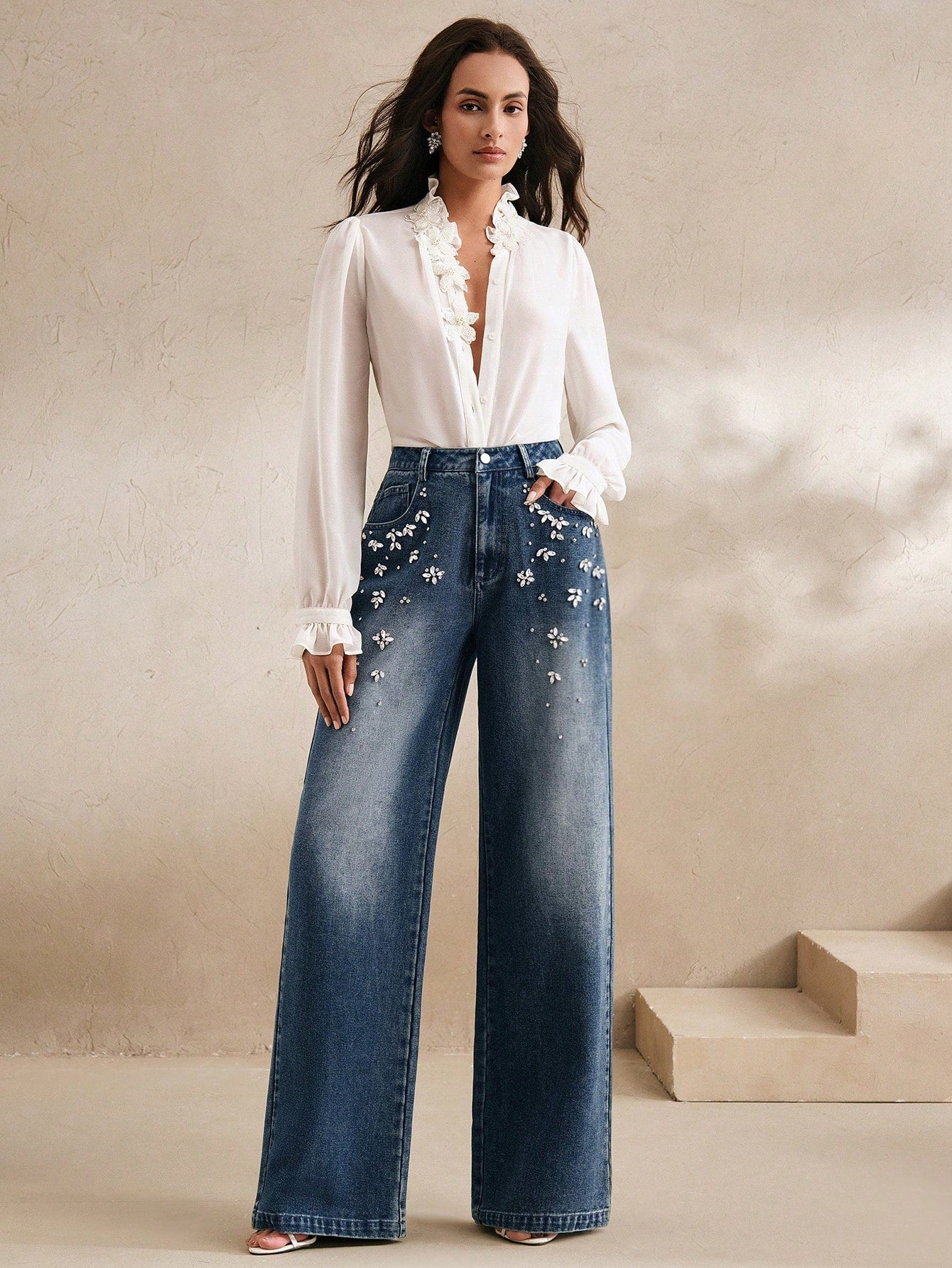 Elegant Handmade Straight Leg Pants: Chic and Comfy Spring/Summer Outfits for Women Light Wash / S Light Wash / M Light Wash / L Light Wash / S-Light Wash / M-Light Wash / L-Light Wash / XL-Dark Grey / S-Dark Grey / M-Dark Grey / L-Dark Grey / XL-Dark Wash / S-Dark Wash / M-Dark Wash / L-Dark Wash / XL-