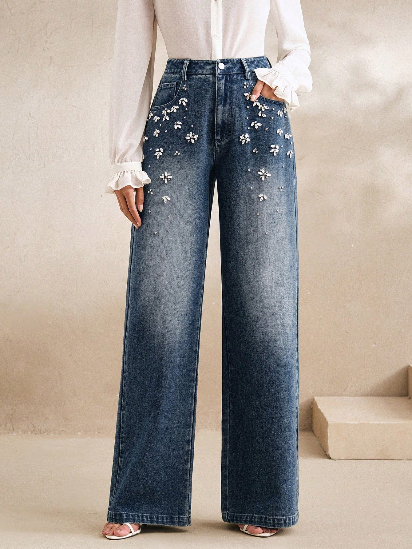 Elegant Handmade Straight Leg Pants: Chic and Comfy Spring/Summer Outfits for Women Light Wash / S Light Wash / M Light Wash / L Light Wash / S-Light Wash / M-Light Wash / L-Light Wash / XL-Dark Grey / S-Dark Grey / M-Dark Grey / L-Dark Grey / XL-Dark Wash / S-Dark Wash / M-Dark Wash / L-Dark Wash / XL-