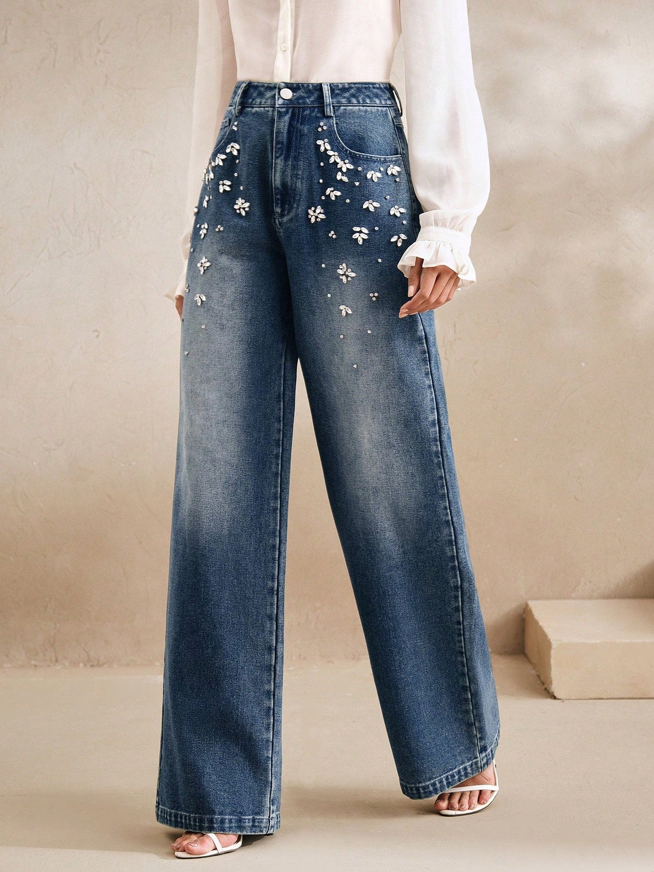 Elegant Handmade Straight Leg Pants: Chic and Comfy Spring/Summer Outfits for Women Light Wash / S Light Wash / M Light Wash / L Light Wash / S-Light Wash / M-Light Wash / L-Light Wash / XL-Dark Grey / S-Dark Grey / M-Dark Grey / L-Dark Grey / XL-Dark Wash / S-Dark Wash / M-Dark Wash / L-Dark Wash / XL-