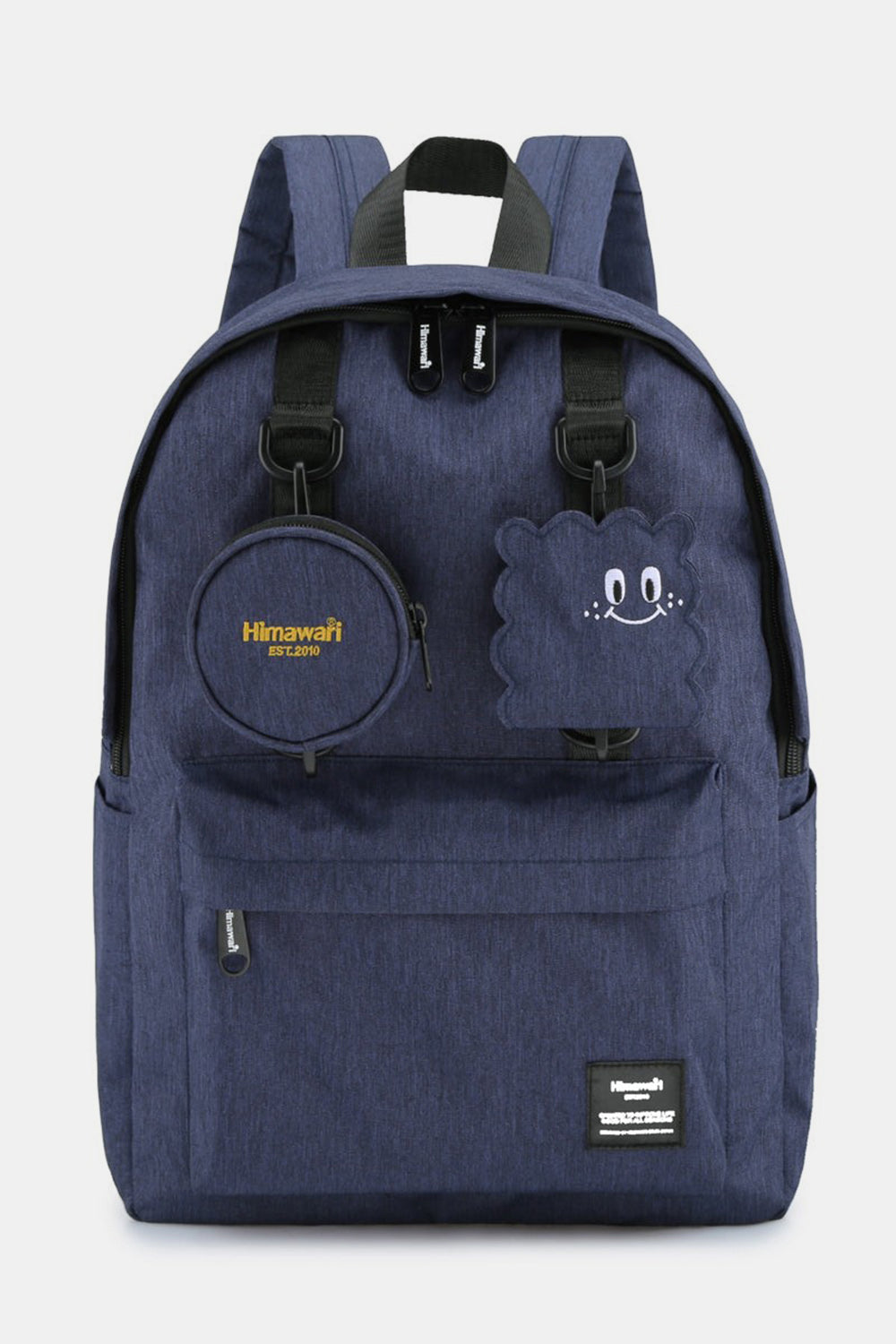 Himawari Waterproof Canvas Backpack Bag with Removable Coin Purse Yellow / One Size Black / One Size Navy / One Size Yellow / One Size-Black / One Size-Navy / One Size-Gray / One Size-Apricot Pink / One Size-Mint / One Size-Pink / One Size-
