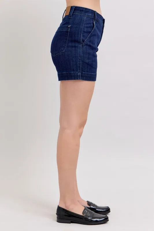Judy Blue High Waist Denim Shorts DK / S DK / M DK / L DK / S-DK / M-DK / L-DK / 1XL-DK / 3XL-DK / 2XL-