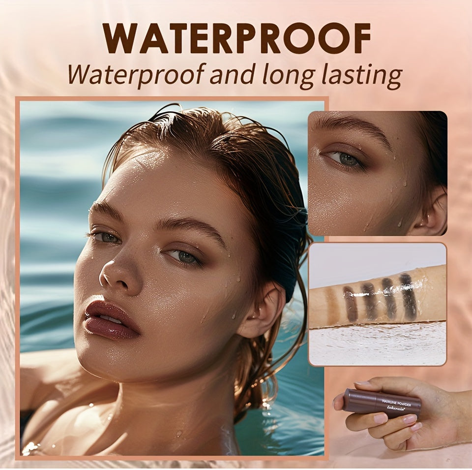 Waterproof Hairline Powder Stick - Long-Lasting Concealer for Gray Roots and Thinning Hair