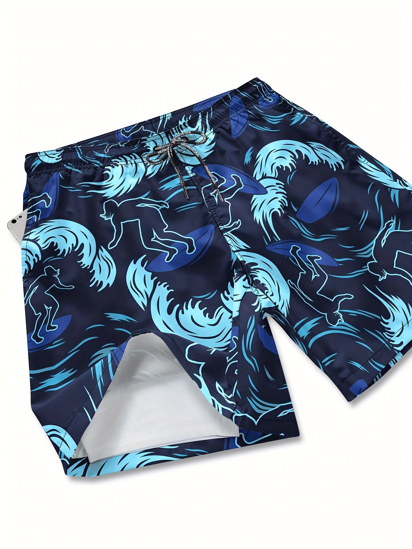 Mens Swim Trunks Quick Dry Board Shorts with Lining, Men's Swimming Trunks