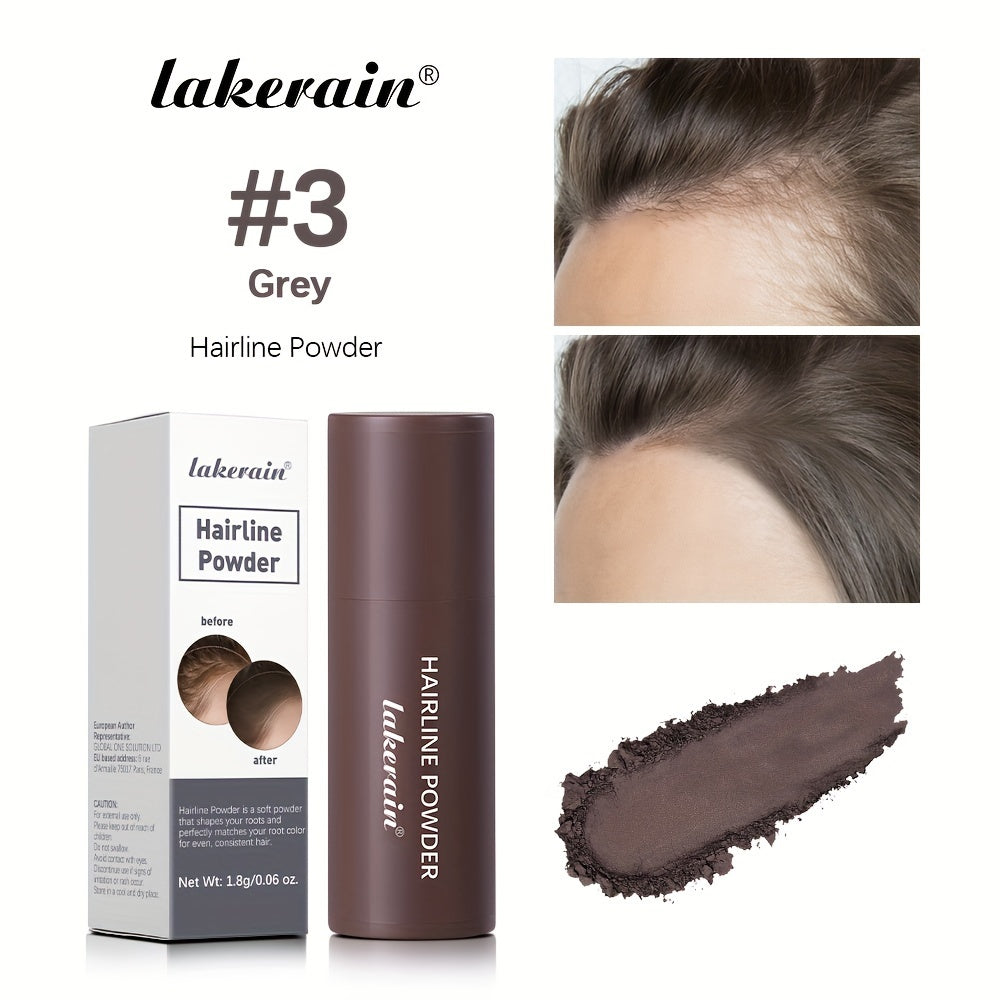 Waterproof Hairline Powder Stick - Long-Lasting Concealer for Gray Roots and Thinning Hair 3# Gray