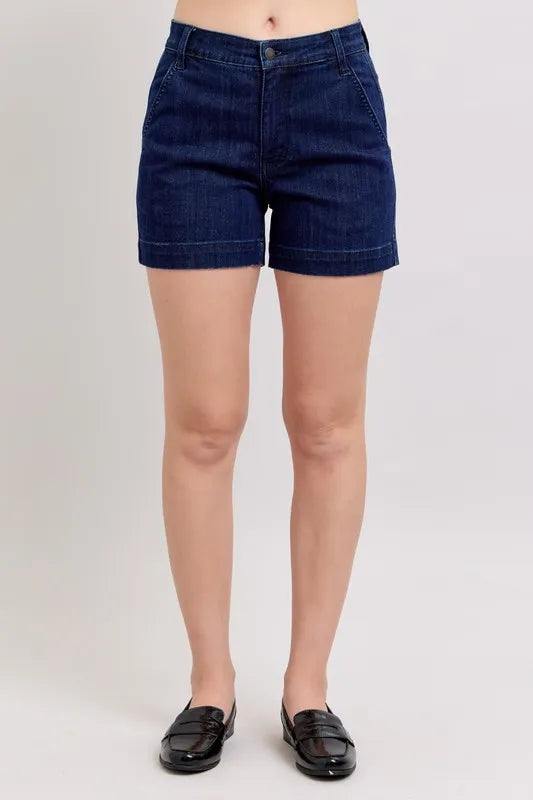 Judy Blue High Waist Denim Shorts DK / S DK / M DK / L DK / S-DK / M-DK / L-DK / 1XL-DK / 3XL-DK / 2XL-