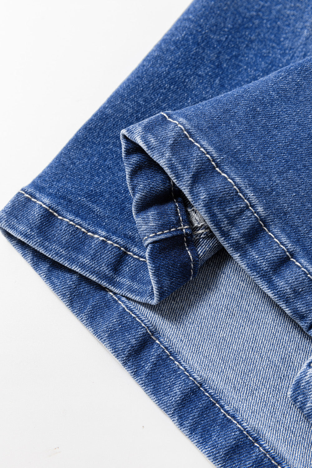 Blue Plus Size Exposed Seam High Waist Flare Jeans Blue / 1X Blue / 2X