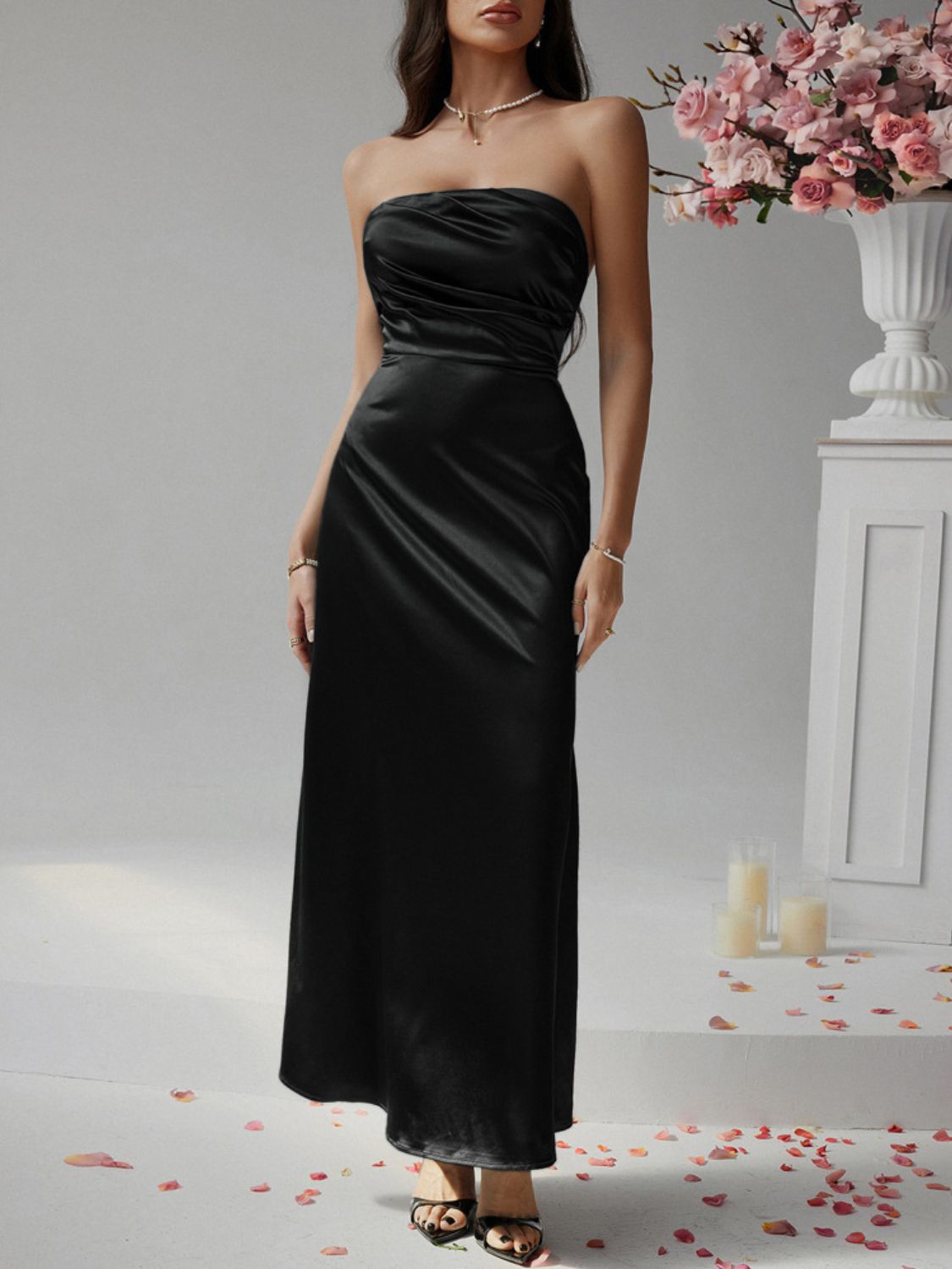 Devine Ruched Tube Maxi Dress Dark Green / M Dark Green / L Rose Gold / S Dark Green / M-Dark Green / L-Rose Gold / S-Dark Green / XL-Tan / S-Tan / M-Tan / L-Tan / XL-Rose Gold / M-Rose Gold / L-Rose Gold / XL-Black / S-Black / M-Black / L-Black / XL-Dark Green / S-