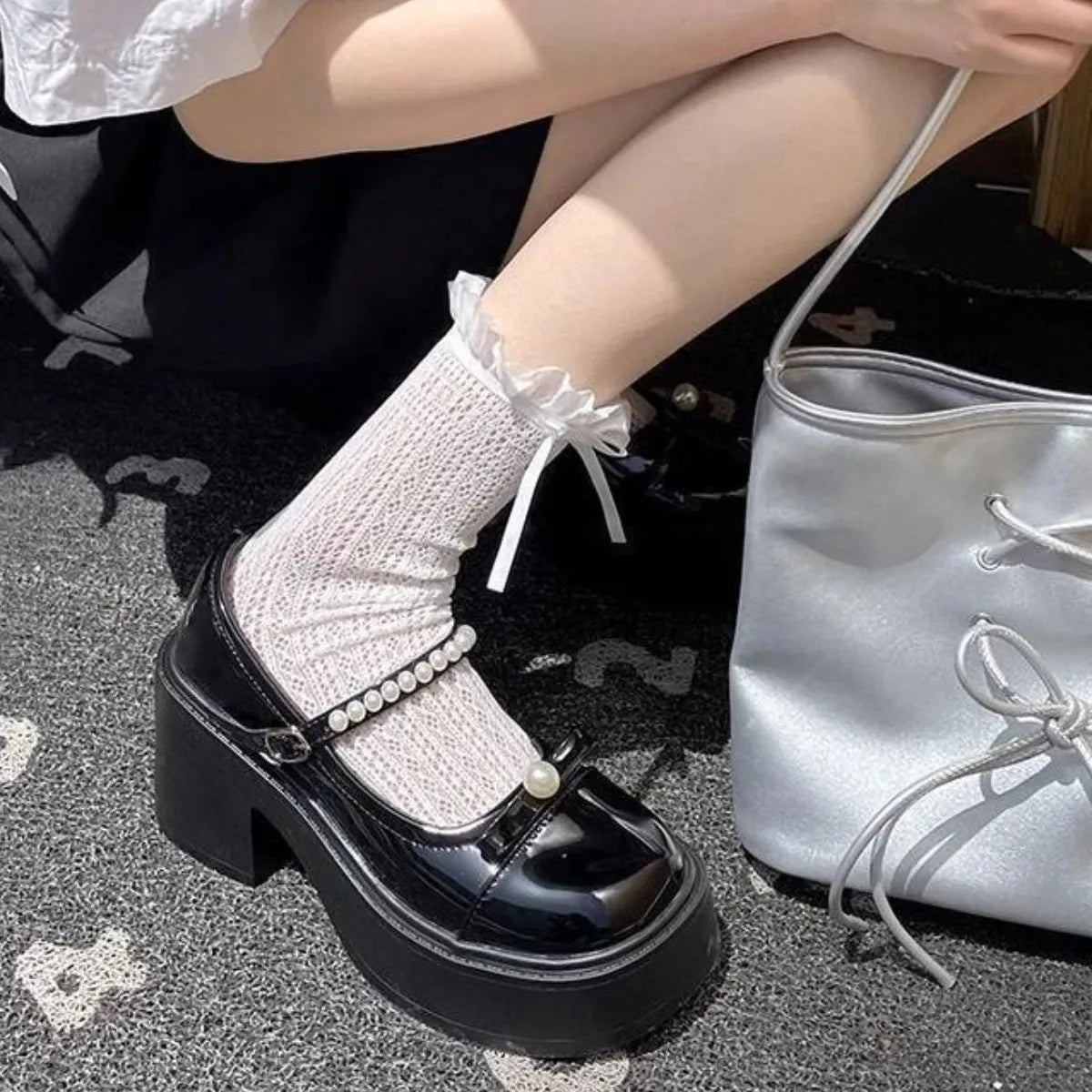 Round Toe Block Heels Loafer Black / 35(US4) Black / 36(US5) Black / 37(US6) Black / 35(US4)-Black / 36(US5)-Black / 37(US6)-Black / 38(US7)-Black / 39(US8)-Black / 40(US9)-Beige / 35(US4)-Beige / 36(US5)-Beige / 37(US6)-Beige / 38(US7)-Beige / 39(US8)-Beige / 40(US9)-Silver / 35(US4)-Silver / 36(US5)-Silver / 37(US6)-Silver / 38(US7)-Silver / 39(US8)-Silver / 40(US9)-