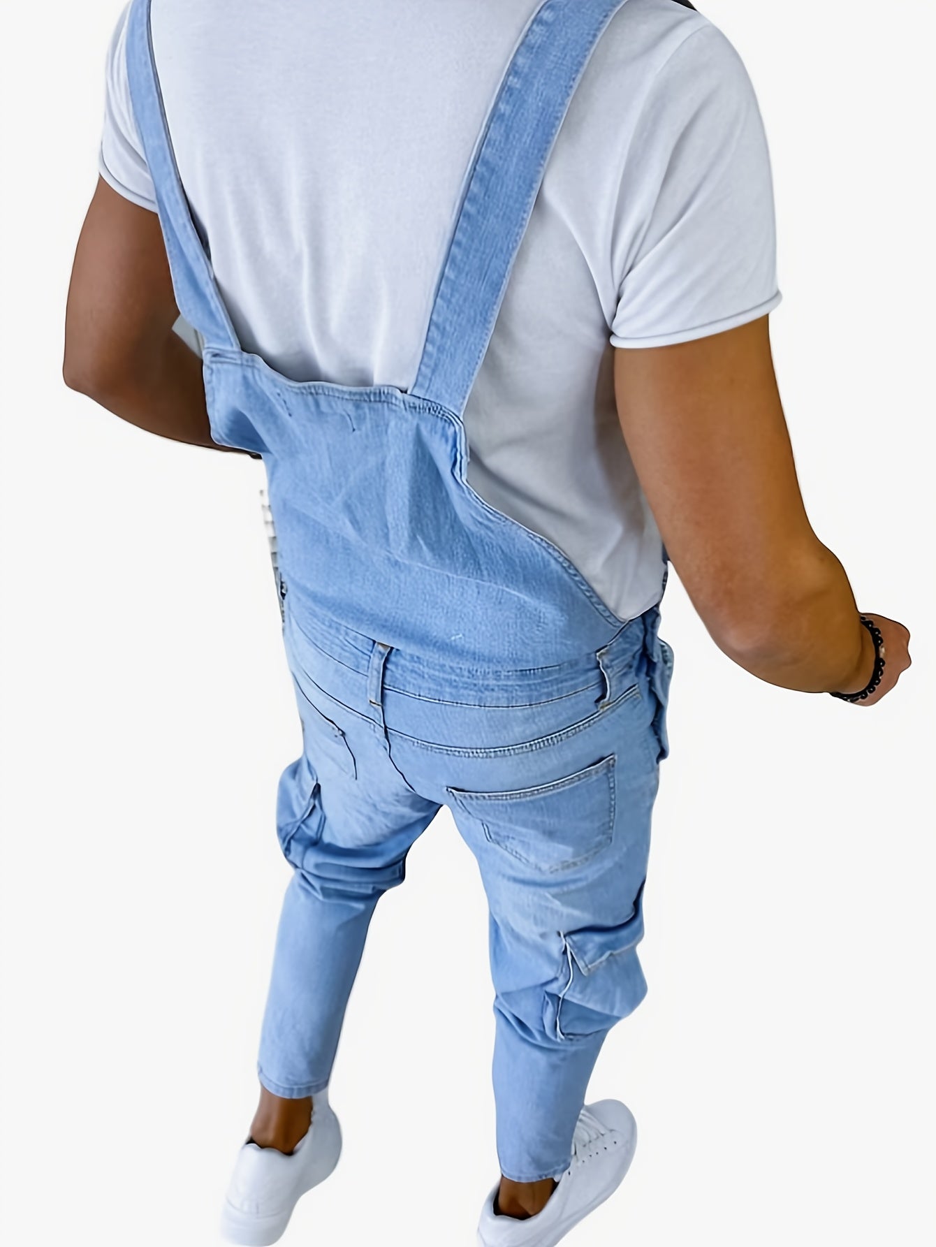 Original Color Overalls, Jeans, Men'S Jumpsuit, American Solid Color Slim Fit Blue / S Blue / M Blue / L Blue / S-Blue / M-Blue / L-Blue / XL-Blue / XXL-Blue / XXXL-