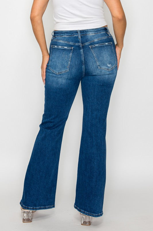 bytos Full Size High Rise Bootcut Jeans with Pockets Medium / 1(25) Medium / 3(26)
