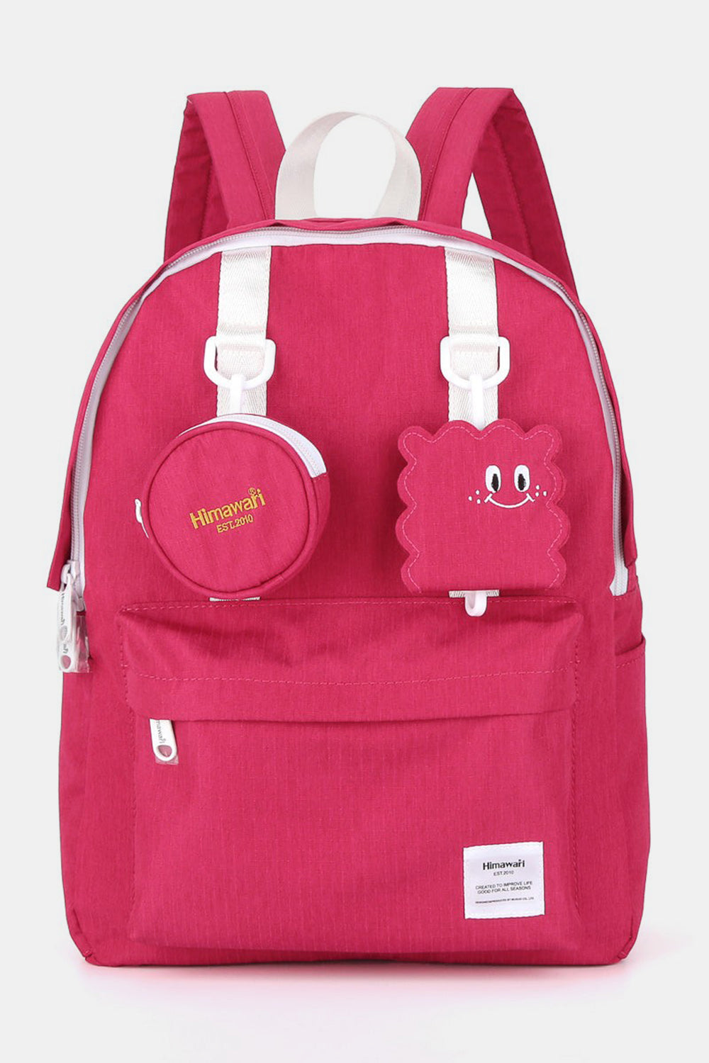 Himawari Waterproof Canvas Backpack Bag with Removable Coin Purse Yellow / One Size Black / One Size Navy / One Size Yellow / One Size-Black / One Size-Navy / One Size-Gray / One Size-Apricot Pink / One Size-Mint / One Size-Pink / One Size-