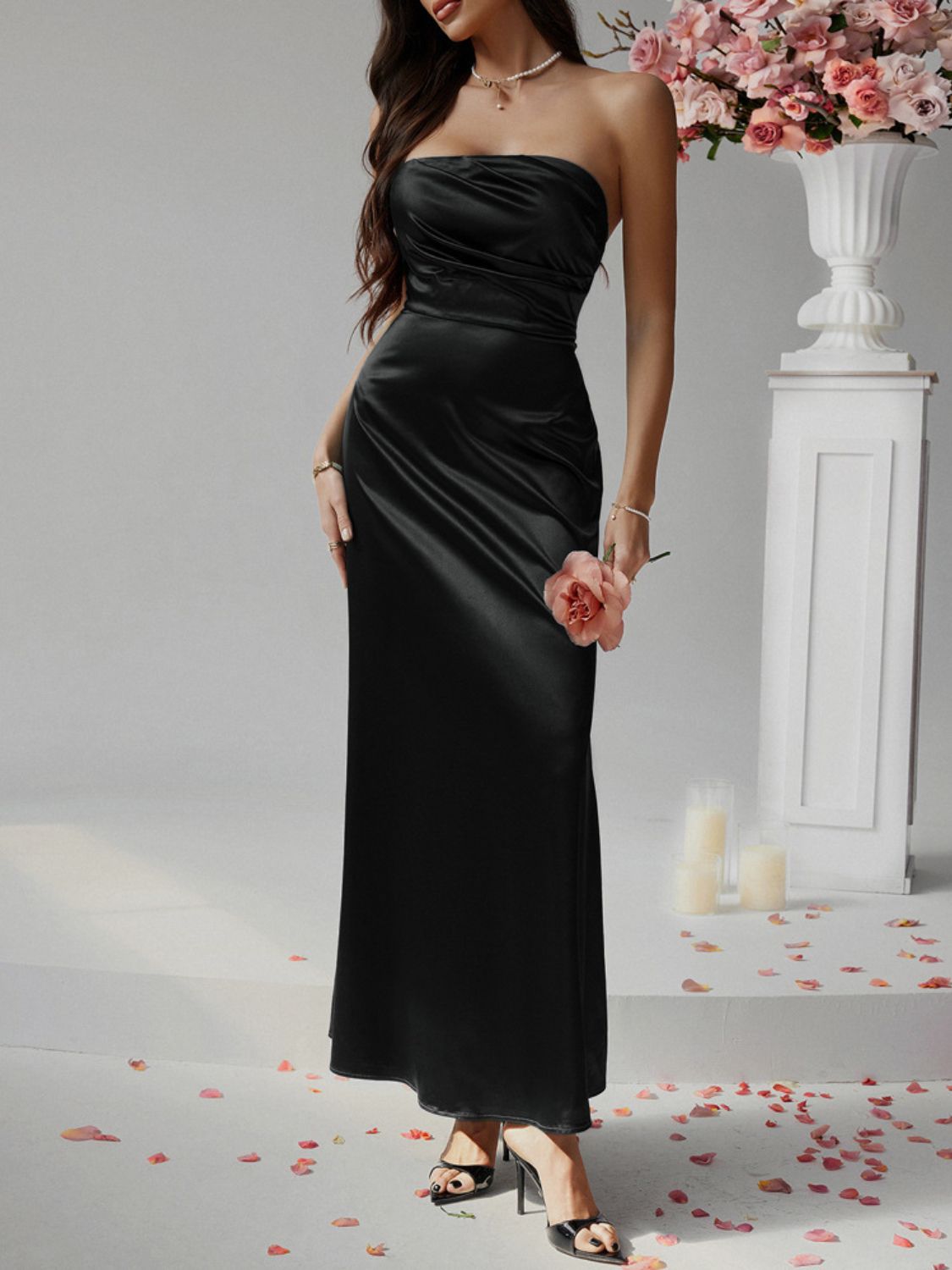 Devine Ruched Tube Maxi Dress Dark Green / M Dark Green / L Rose Gold / S Dark Green / M-Dark Green / L-Rose Gold / S-Dark Green / XL-Tan / S-Tan / M-Tan / L-Tan / XL-Rose Gold / M-Rose Gold / L-Rose Gold / XL-Black / S-Black / M-Black / L-Black / XL-Dark Green / S-
