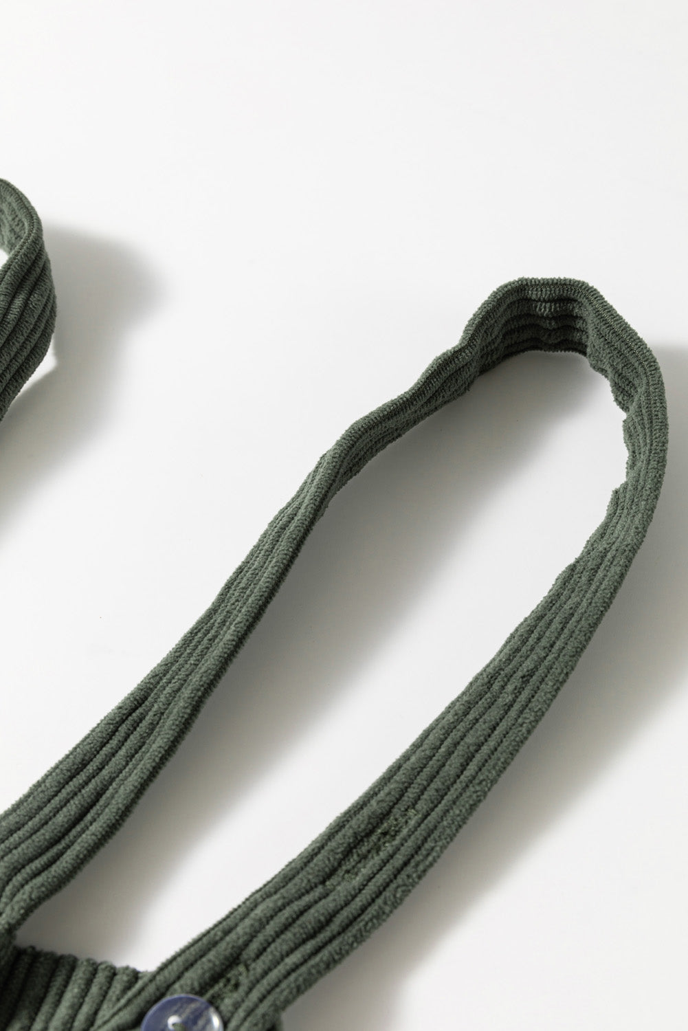 Jungle Green Plus Size Corduroy Pocketed Wide Leg Overall Jungle Green / 1X Jungle Green / 2X