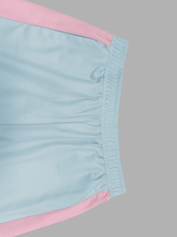 Chic & Comfortable: Loose Contrast Color Striped Pocket Pants BLUE / S BLUE / L BLUE / XL BLUE / S-BLUE / L-BLUE / XL-BLUE / 2XL-