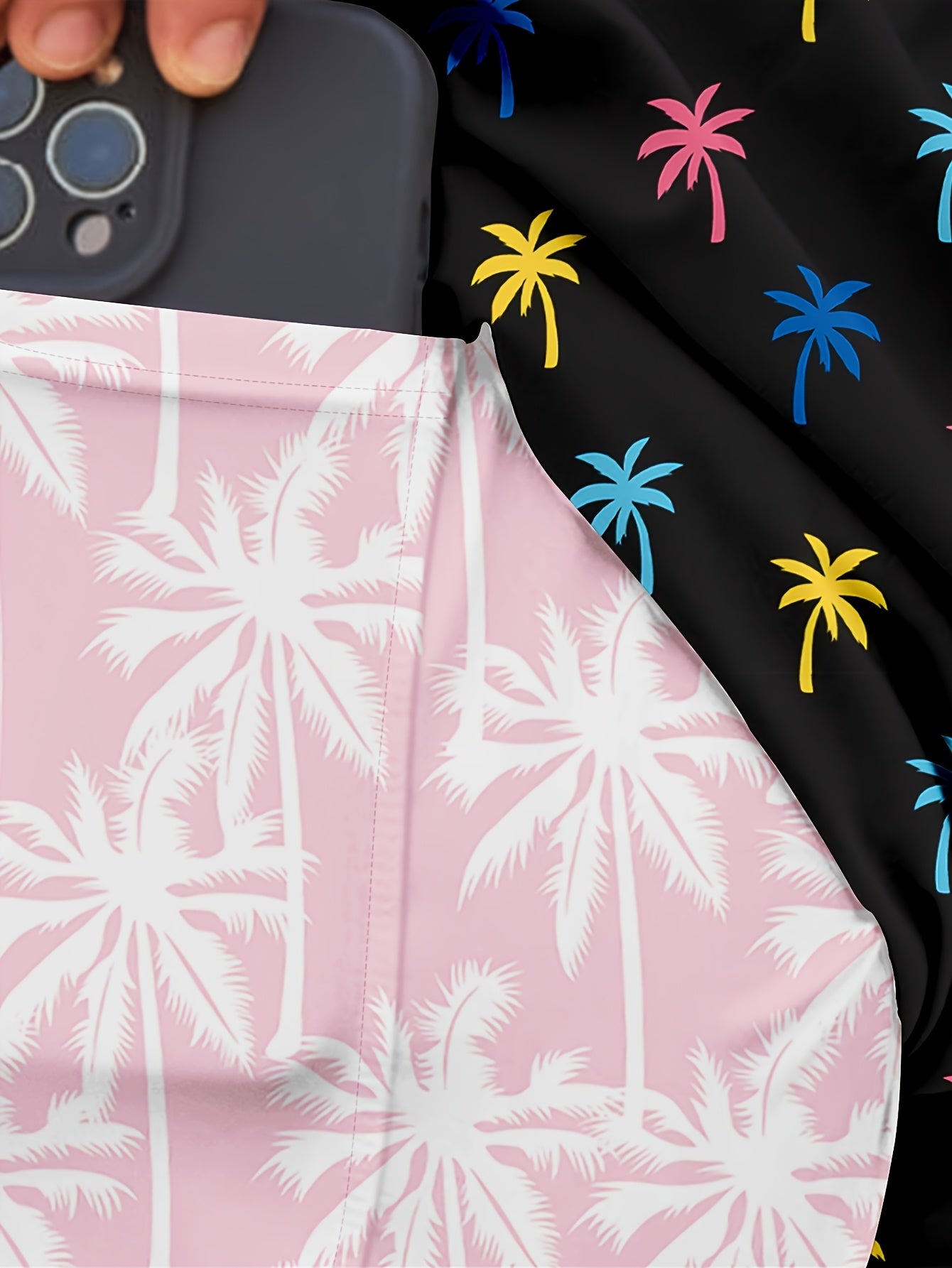 Keevoom Black Men'S Swim Trunks Compression Lined With Pocket Swim Trunks Coconu