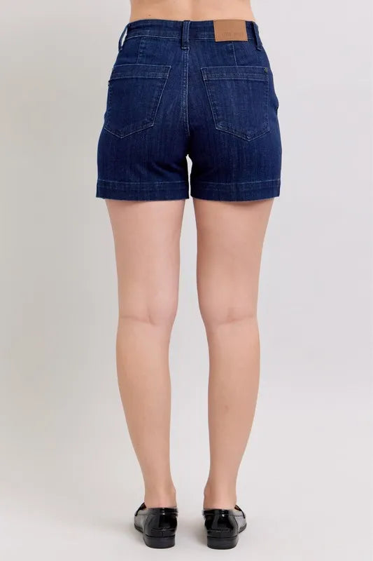 Judy Blue High Waist Denim Shorts DK / S DK / M DK / L DK / S-DK / M-DK / L-DK / 1XL-DK / 3XL-DK / 2XL-
