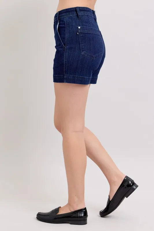 Judy Blue High Waist Denim Shorts DK / S DK / M DK / L DK / S-DK / M-DK / L-DK / 1XL-DK / 3XL-DK / 2XL-