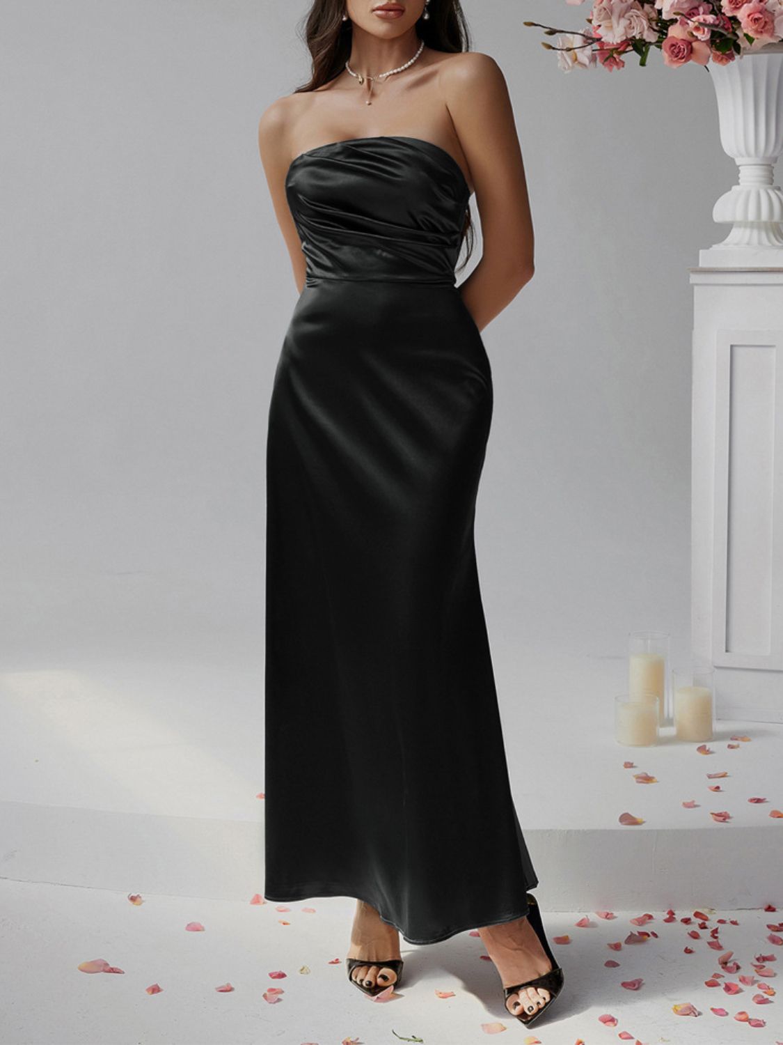 Devine Ruched Tube Maxi Dress Dark Green / M Dark Green / L Rose Gold / S Dark Green / M-Dark Green / L-Rose Gold / S-Dark Green / XL-Tan / S-Tan / M-Tan / L-Tan / XL-Rose Gold / M-Rose Gold / L-Rose Gold / XL-Black / S-Black / M-Black / L-Black / XL-Dark Green / S-