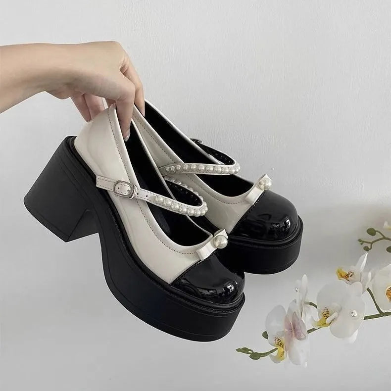 Round Toe Block Heels Loafer Black / 35(US4) Black / 36(US5) Black / 37(US6) Black / 35(US4)-Black / 36(US5)-Black / 37(US6)-Black / 38(US7)-Black / 39(US8)-Black / 40(US9)-Beige / 35(US4)-Beige / 36(US5)-Beige / 37(US6)-Beige / 38(US7)-Beige / 39(US8)-Beige / 40(US9)-Silver / 35(US4)-Silver / 36(US5)-Silver / 37(US6)-Silver / 38(US7)-Silver / 39(US8)-Silver / 40(US9)-