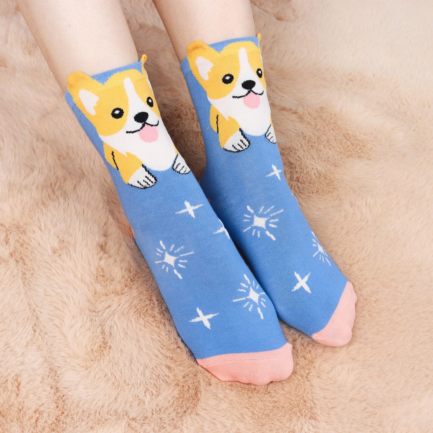 Jeasona Women's Cat Socks Cat Gifts Cute Animal Socks Dog Owl Gifts for Women