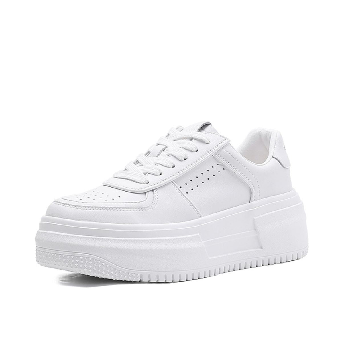 Lace Up Platform Sneakers White / 35(US4) White / 36(US5) White / 37(US6) White / 35(US4)-White / 36(US5)-White / 37(US6)-White / 38(US7)-White / 39(US8)-White / 40(US9)-