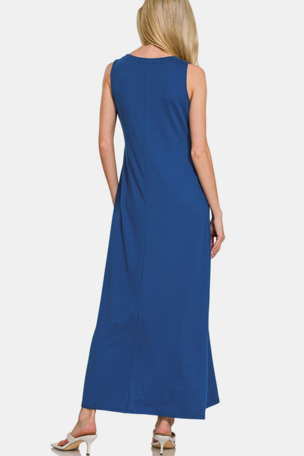 Zenana Scoop Neck Wide Strap Tank Dress Navy / S Navy / M Navy / L Navy / S-Navy / M-Navy / L-Navy / XL-