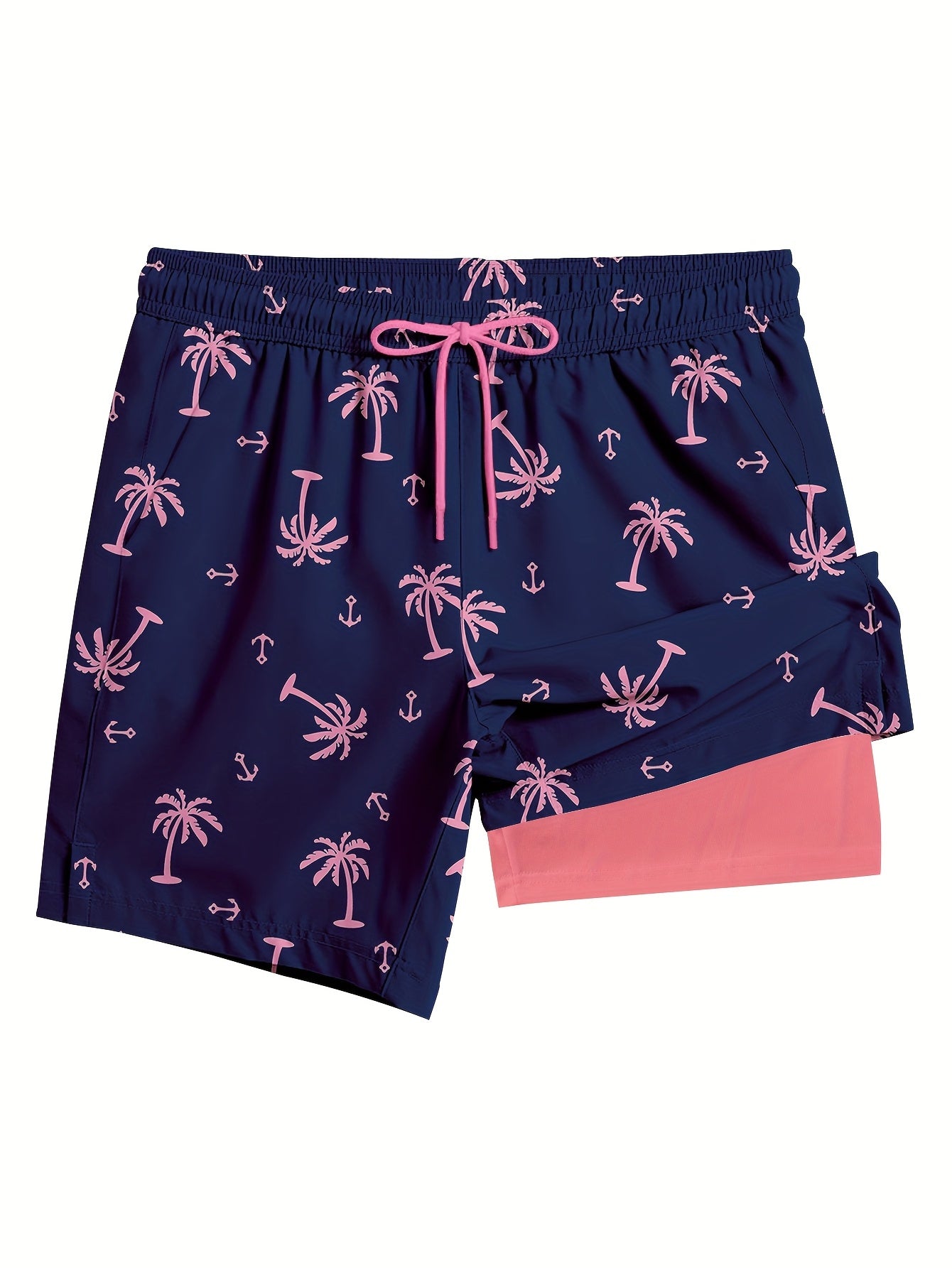 Mens Swim Trunks with Compression Liner Quick Dry Swimming Trunks Swimsuit