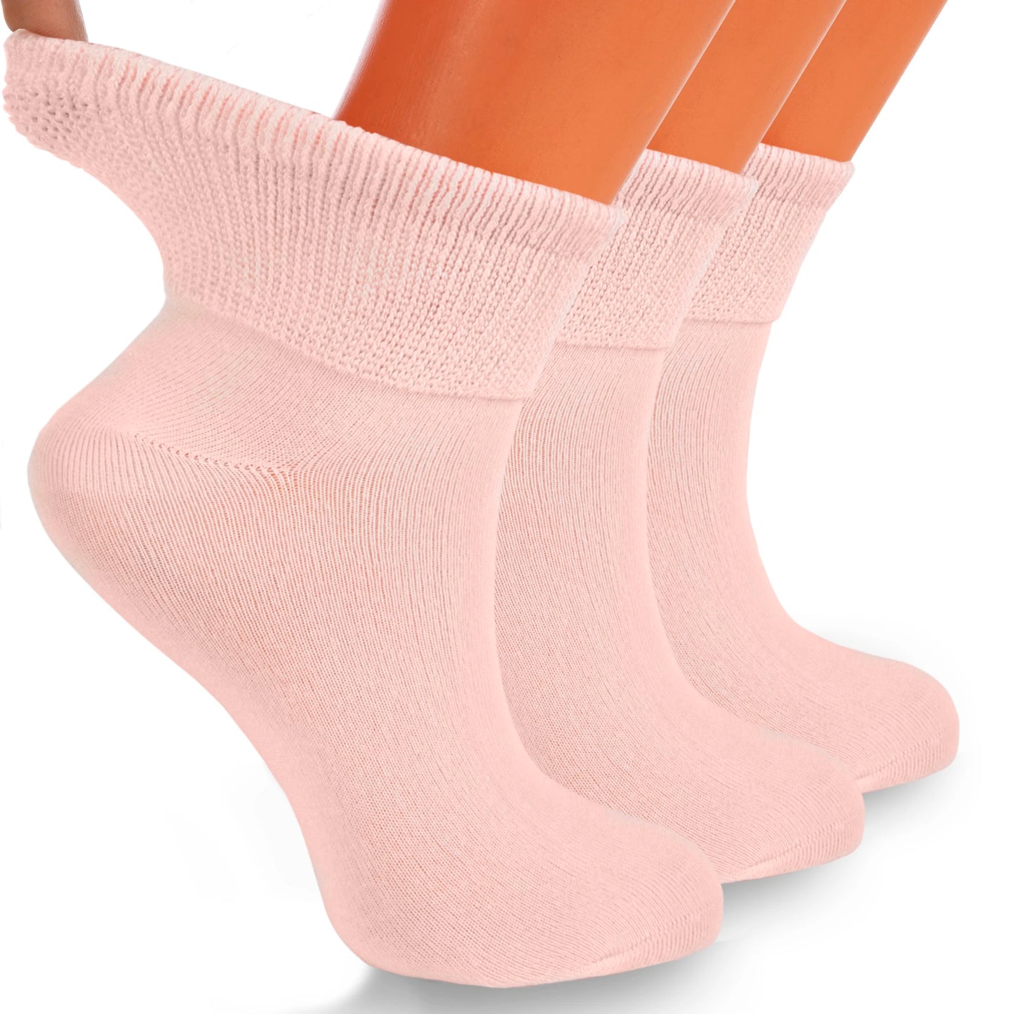 Cotton Diabetic Ankle Socks 3 Pairs Shoe Size 9-11 White / 9-11 / United States Gray / 9-11 / United States Red / 9-11 / United States White / 9-11 / United States-Gray / 9-11 / United States-Red / 9-11 / United States-Pink / 9-11 / United States-Dak Navy / 9-11 / United States-Black / 9-11 / United States-