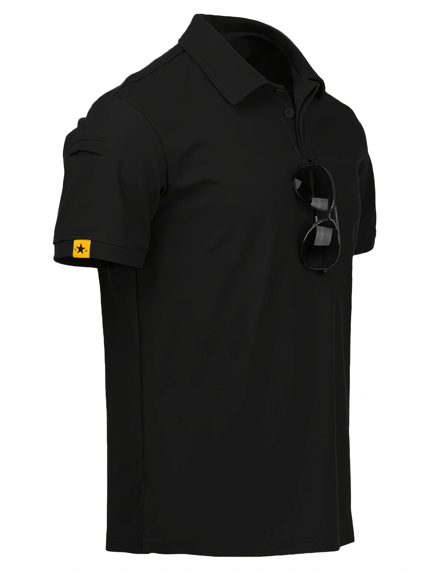 Men's Summer Polo Shirt Short Sleeve Moisture Short Sleeve Collared Shirt Tennis T-Shirt Top