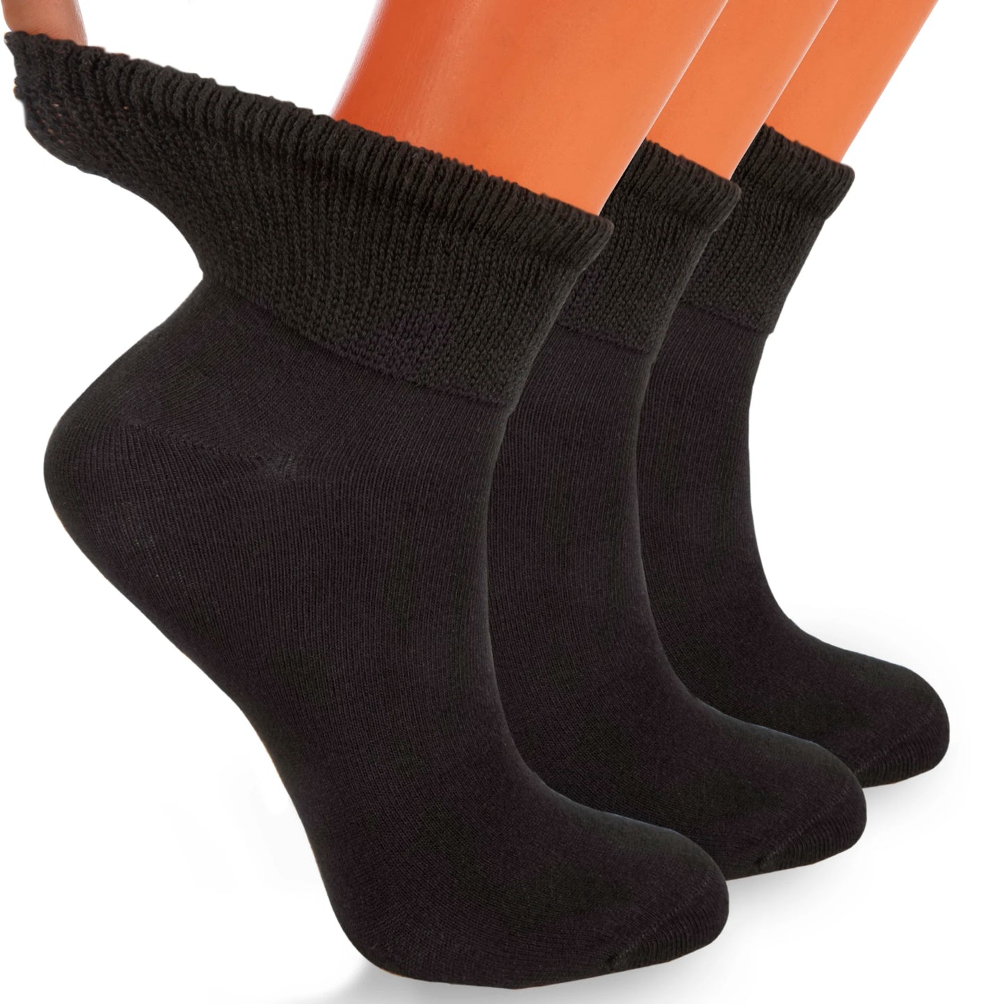 Cotton Diabetic Ankle Socks 3 Pairs Shoe Size 9-11 White / 9-11 / United States Gray / 9-11 / United States Red / 9-11 / United States White / 9-11 / United States-Gray / 9-11 / United States-Red / 9-11 / United States-Pink / 9-11 / United States-Dak Navy / 9-11 / United States-Black / 9-11 / United States-