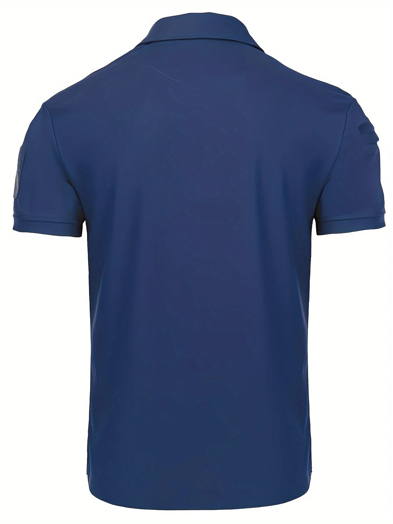 5Pcs Men's Casual Street Short-Sleeved Lapel Polo Shirts Quick-Drying T-Shirt