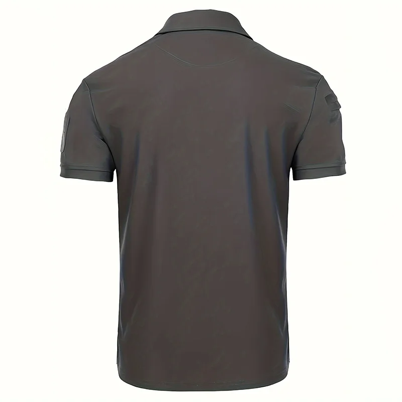 Men's Summer Polo Shirt Short Sleeve Moisture Short Sleeve Collared Shirt Tennis T-Shirt Top