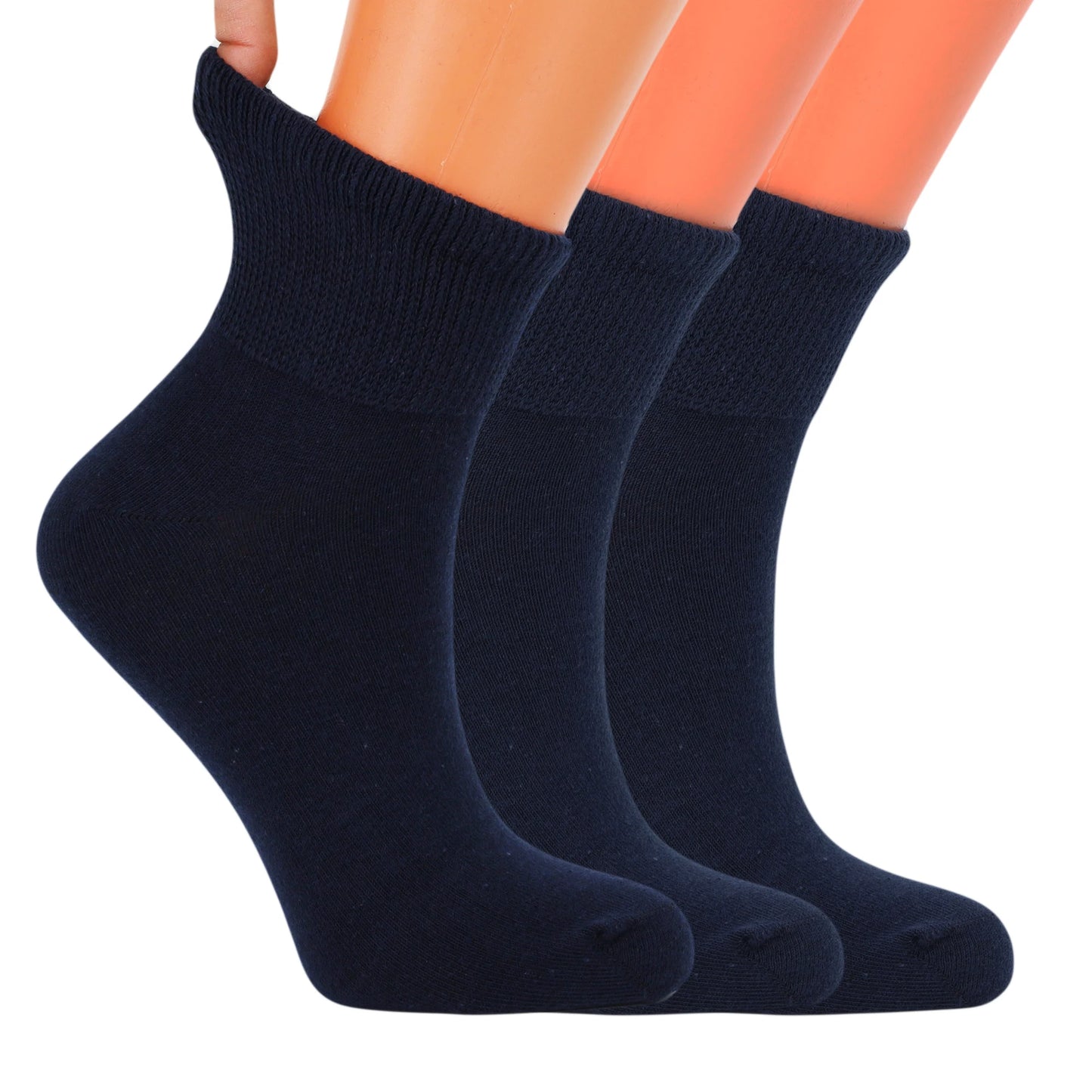 Cotton Diabetic Ankle Socks 3 Pairs Shoe Size 9-11 White / 9-11 / United States Gray / 9-11 / United States Red / 9-11 / United States White / 9-11 / United States-Gray / 9-11 / United States-Red / 9-11 / United States-Pink / 9-11 / United States-Dak Navy / 9-11 / United States-Black / 9-11 / United States-