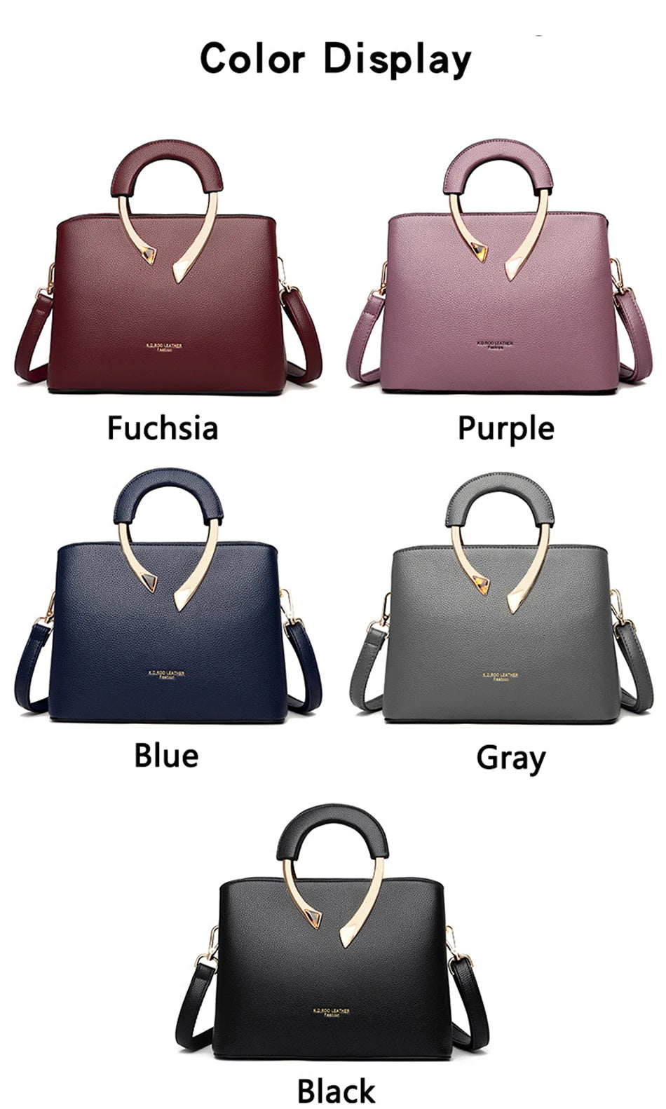 GENUINE VANDERWAH High Quality Leather Casual Tote Luxury Bags Designer Shoulder Crossbody Burgundy Gray Taro purple Burgundy-Gray-Taro purple-Blue-Black-