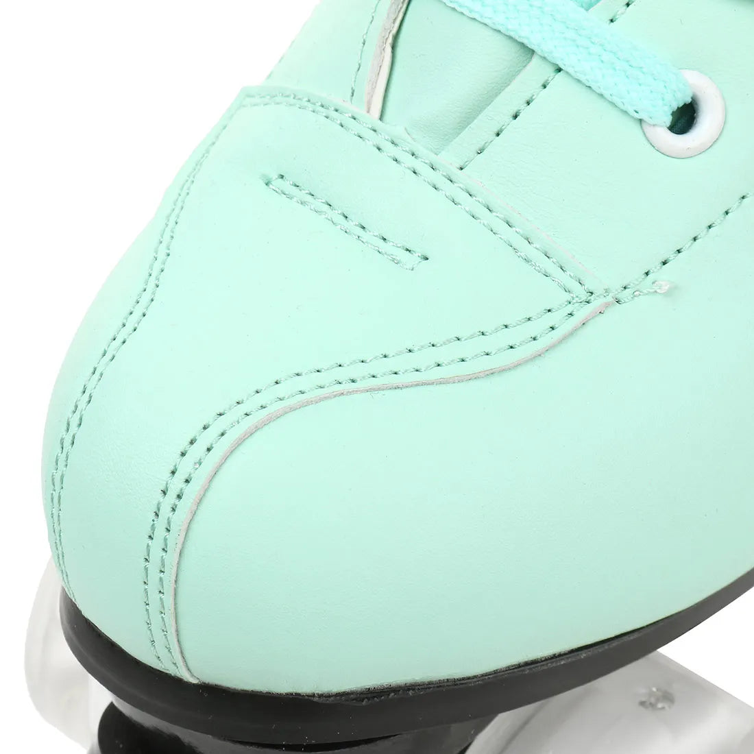 PU Leather Roller Skates Women Double Row Breathable 4 wheel Skate Shoes