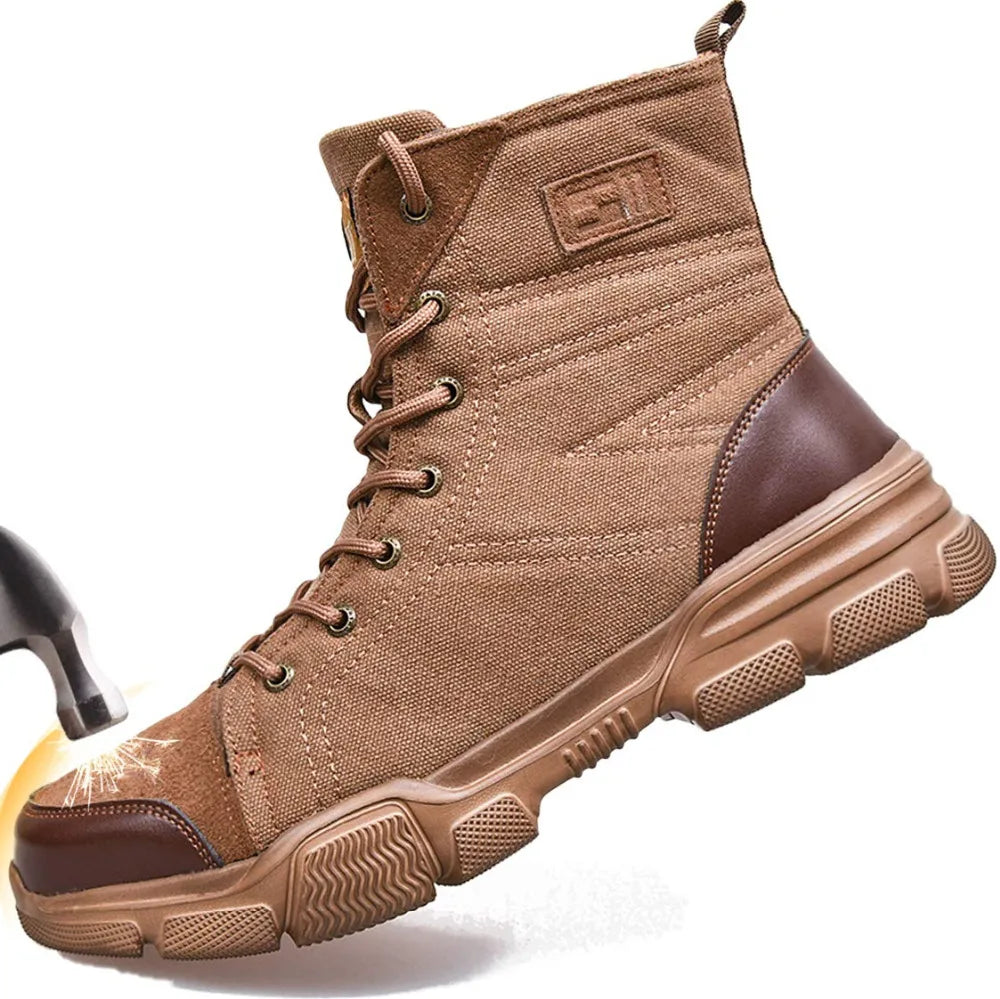 Steel Toe Boots for Men Work Boots Indestructible Work Safety 611 Khaki / 40 / United States 611 Khaki / 41 / United States