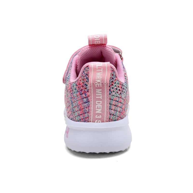 Girls Casual Light Mesh Sneakers Kids Summer Cute Sport Cartoon Female Footwear