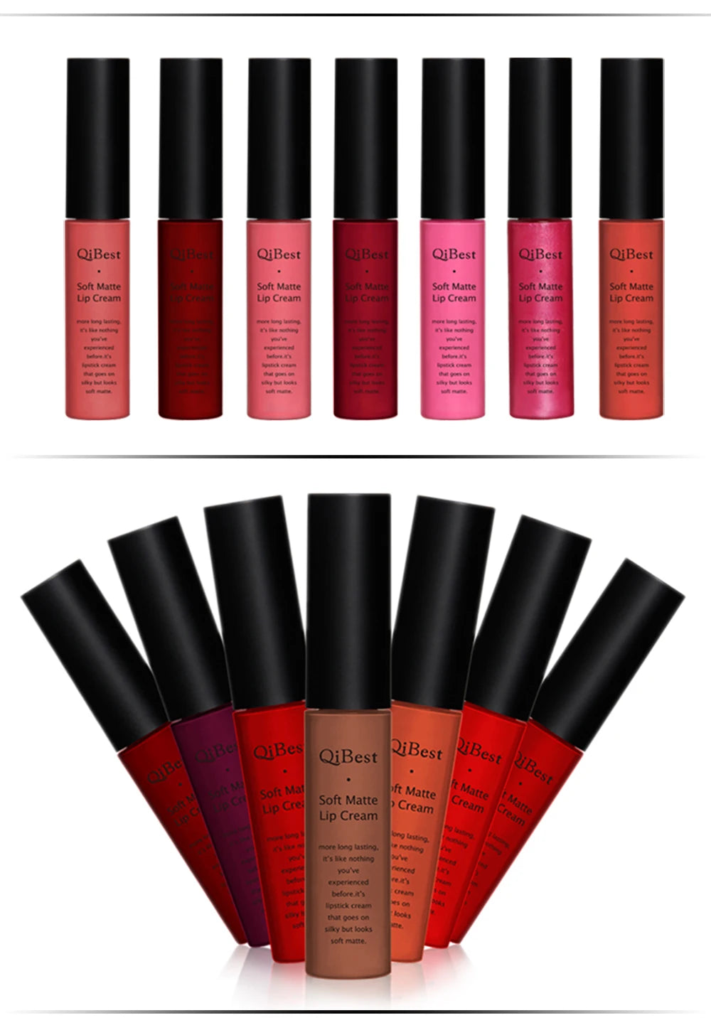 Hot Velvet Matte Nude Lip Gloss Sexy Long Lasting Non-stick Cup Nude Red Liquid Lipstick Waterproof 1 3